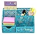 EasyPAG Office Desk Organizer 5 Compartments Desktop Accessories Caddy with Drawer (Dark Teal)