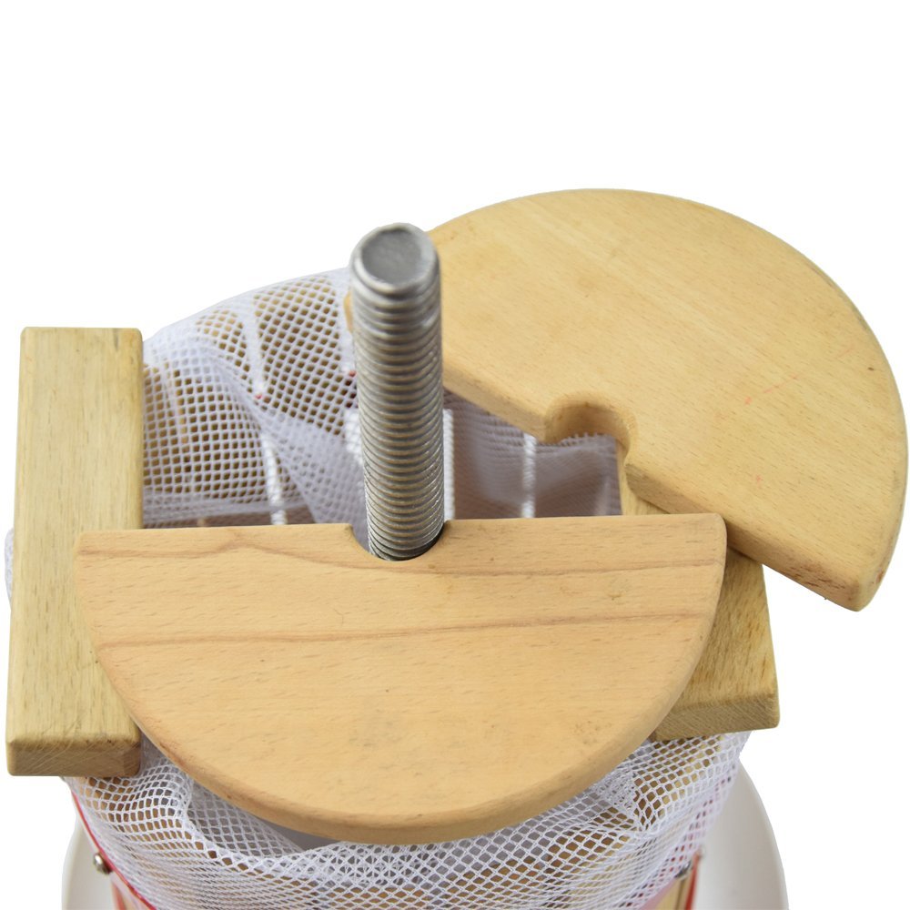 Fruit Wine Press 4.75 Gallon Solid Wood Basket Cider Press Apple Press