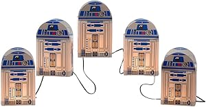 Kurt Adler 5-Light Star Wars R2D2 Luminary Outdoor Decor