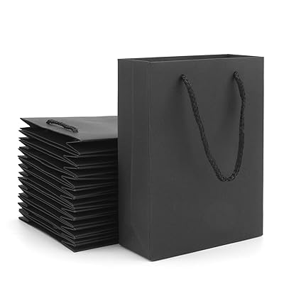Amazon Black Paper Lunch Bags ADIDO EVA 100 PCS Paper Party Favor