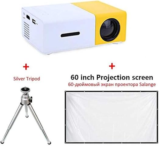 BABIFIS YG300 Mini Proyector 600 Lumen 3.5mm Audio 320x240 Píxeles ...