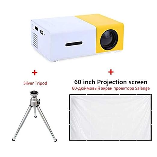 BABIFIS YG300 Mini Proyector 600 Lumen 3.5mm Audio 320x240 Píxeles ...