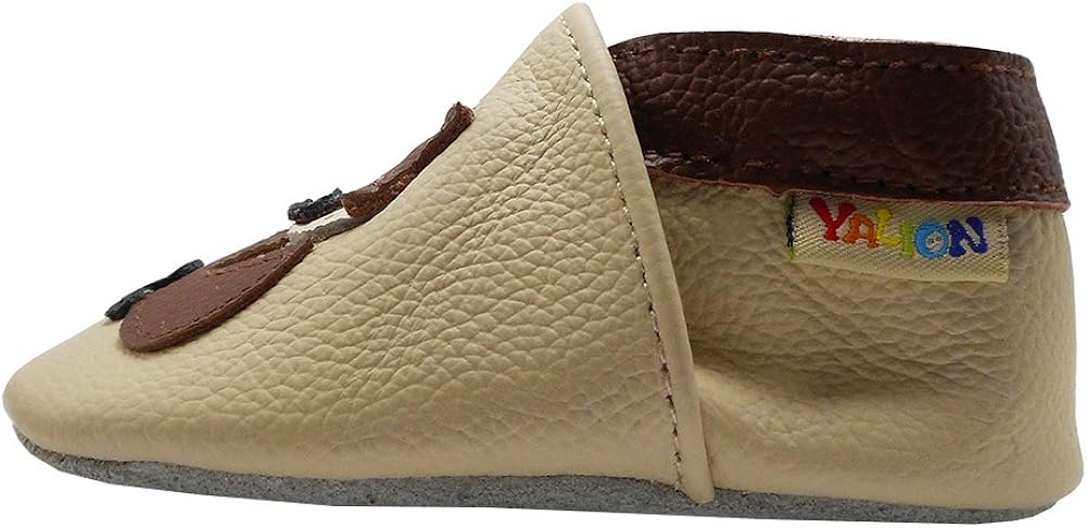  | YALION Soft Leather Baby Shoes Suede Sole Toddler Infant Crib Shoes First Walking Pre-Walker Multi-Designs | Slippers