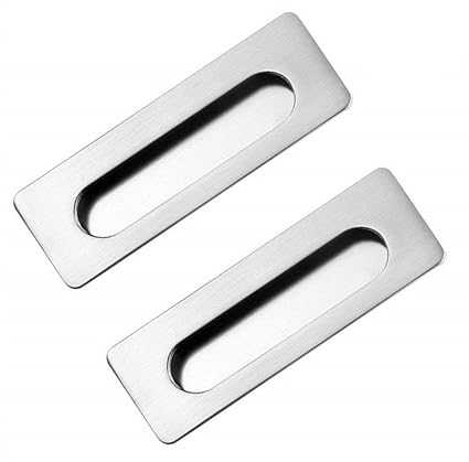 Samidea 2 Pack Flush Door Handle Pull For Pocket Doors Drawers