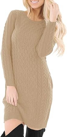 long cable knit sweater dress