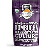 Fermentaholics BIG MOMMA Kombucha SCOBY With Twelve Ounces of Starter Tea - Live Kombucha Starter Culture | Extra Large…