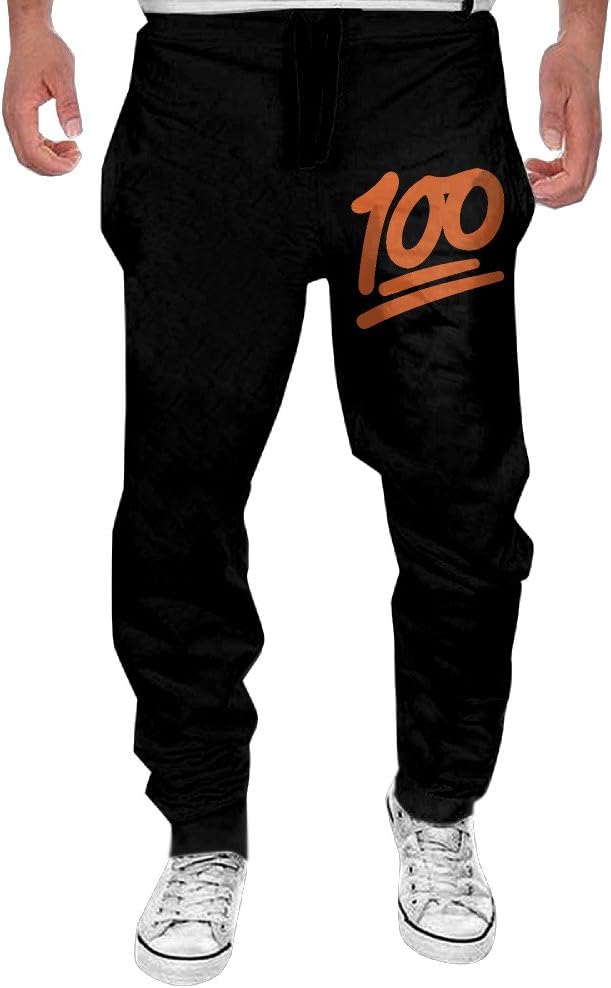 XDR Fashion 100 Orange Footballbirthday Pants For Men Black