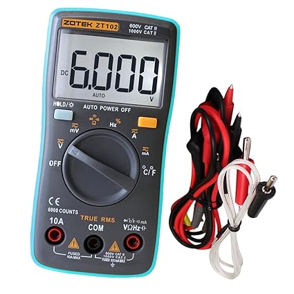 Segolike Digital Multimeter TRMS 6000 Counts Auto Ranging Meter True-RMS Mini Tester 130