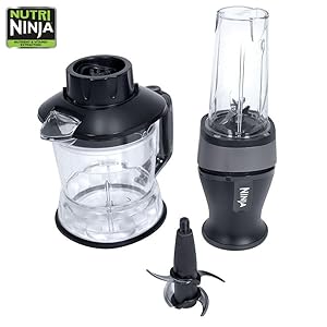 Ninja QB3000 Nutri Ninja 2 in 1 Blender Meal Prep - (Certified Refurbished)