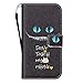 Etubby Galaxy S7 Case, S7 Case, Galaxy S7 Wallet Case, [Wallet Stand] PU Leather Wallet Flip Protective Skin Case with Card Slots and Wrist Strap for Samsung Galaxy S7 (2016) - Cheshire Cat