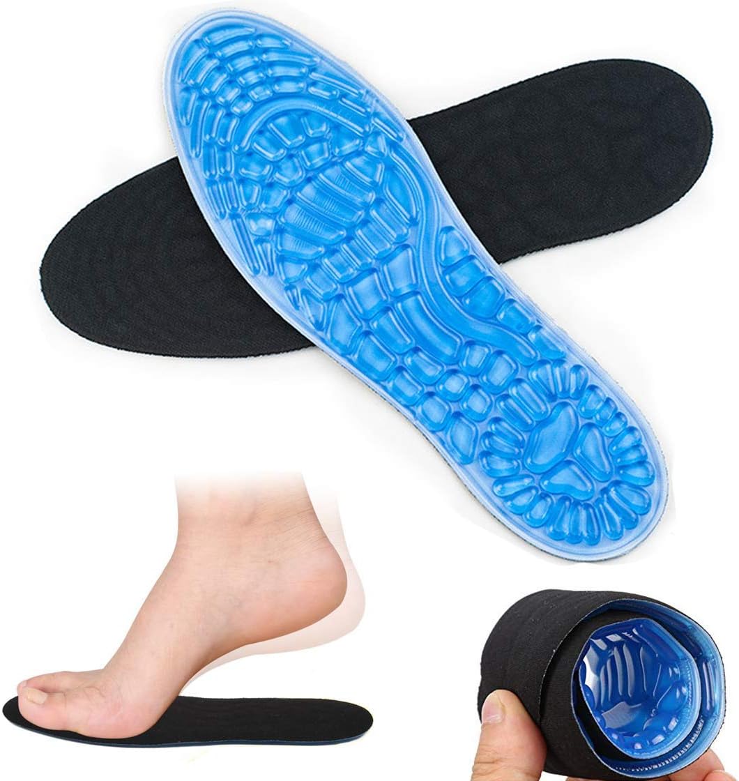 Orthotics Insoles Gel Massaging Shoes Heel Insoles, Foot Cushioning Massage Shock Absorber, Sports Orthopedic Insoles Plantar Fasciitis Running Flat Feet Achilles Arch Issue Heel Spurs