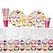 Cupcake Birthday Party Supplies Pack for 16 Guests | Straws, 16 Dinner Plates, 16 Luncheon Napkins, 16 Cups, and Table Cover | Cute Party Supplies For Your Little Baker! | Cupcake Birthday Supplies