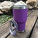 CHILLOUT LIFE 30 oz Stainless Steel Tumbler with Lid - Double Wall Vacuum Insulated Large Travel Coffee Mug with Splash Proof Lid and Straw for Hot & Cold Drinks, Purple Tumbler