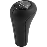 X AUTOHAUX 6 Speed Manual Gear Shift Knob for BMW X1 E84 Black | Transmission gear lever stick shifter handle, for BMW X3 E83, ABS Faux Leather