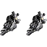 Juin Tech M1 Hybrid Hydraulic Disc Brake Caliper Set - Cable-Actuated Post Mount Brakes for E-Bike, MTB, Cyclocross &amp; Road - High Stopping Power Upgrade, Front &amp; Rear