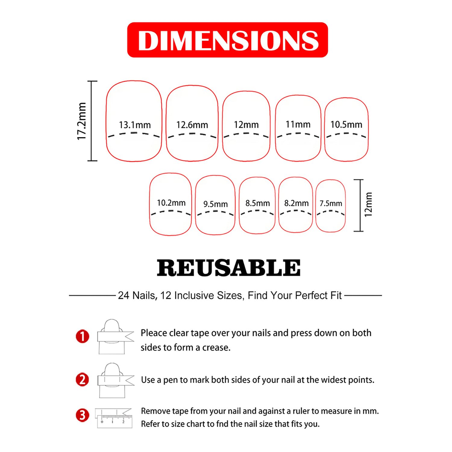 Dulyork 24Pcs Press On Nails Short Square Fake Nails Black Purple Nails Press Ons With Gradient Designs Acrylic Nails Full Cover False Nails Glossy Glue On Nails Short Stick On Nails For Women - Image 5