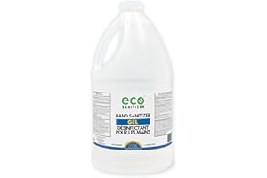 Bulk Hand Sanitizer Gel Unscented, 4 Litres, 70% Alcohol, Fragrance-free Hand Sanitizer, Plant-Based, Made in Canada, Bulk Sa