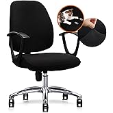 DHXYZZB Stretch Office Chair Covers, Removable Washable Chair Seat Cover Protector Cover with Ties, Universal Armchair Cover 