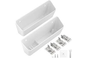 Onemake 2 Pack Tip Out Tray for Sink with Hinges, 11" Sink Drawer Tip Out Tray Kit, Kitchen Hardware, Pullout Home Organizers