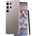 Unlocked Cell Phones C24 Ultra Smartphone Android 13 Phones 8GB+256GB/6.8" HD Screen/Dual SIM/108MP+48MP Camera/6800 mAh/Built-in Pen (Titanium Grey)