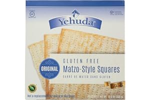 Yehuda Gluten Free Matzo Squares, 10.5oz (2 Pack) | Product of Israel | Kosher for Passover