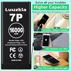 Luuzkla 16000mAh (2025 New Upgrade) Battery