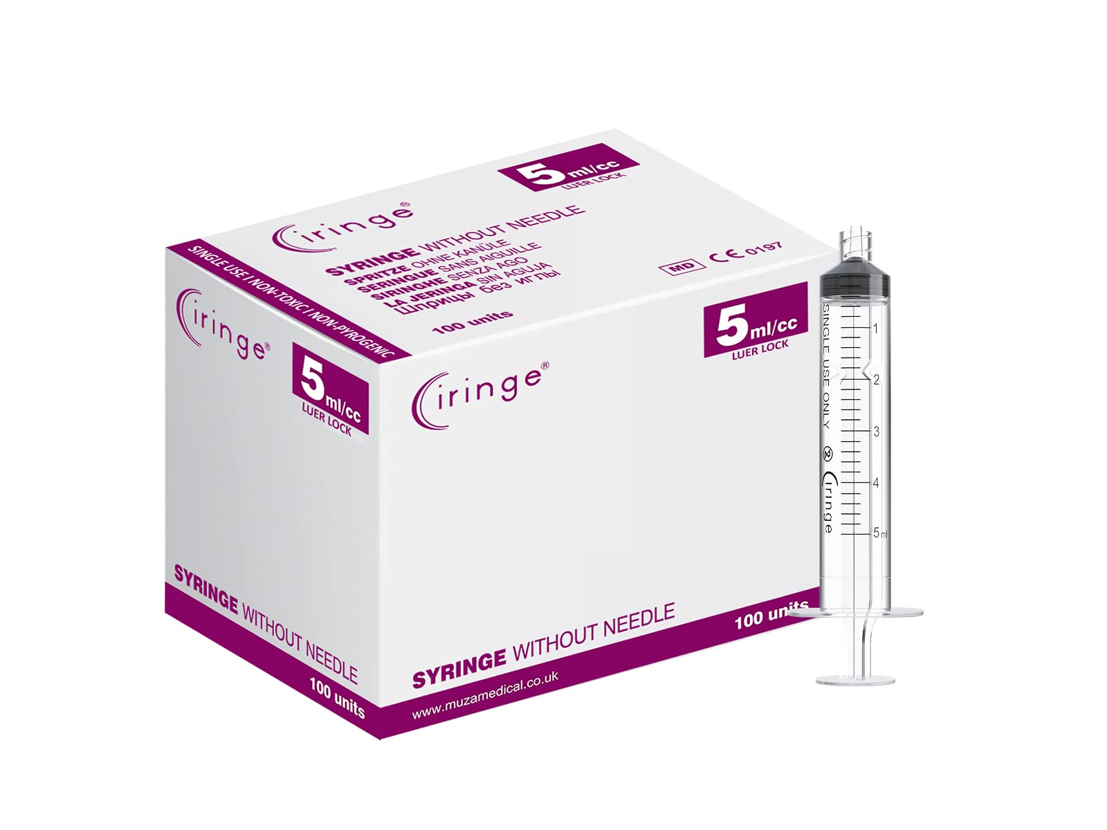 Ciringe 5 ml Lock Syringe - Pack of 100