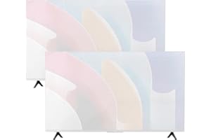 Dpwrrot TV Moving Cover Fits Up to 65''W x 36''H Display Screen, Foam Flat Screen TV Cover For Protection During House Moving, Painting, Storing or Home Renovation-2 Pack