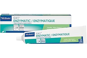 Virbac Enzymatic Toothpaste, 2.5 Ounce, Vanilla-Mint Flavor, 1 pack