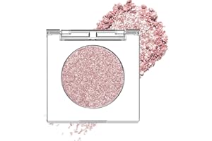 CAKAILA Pink Rose Gold Monochrome Shimmer Eyeshadow Palette Makeup,Highly Pigmented Long Lasting Naturing-Looking Lightweight Blendable Glitter Single Eyeshadow,Neutral Powde Eye Shadow for Older Women,Vegan