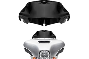 totiancong 9" Windshield Windscreen for 2014-2024 Harley Davidson Touring Street Glide Electra Glide/Ultra Limited/Tri Glide FLHT FLHX FLHXS FLHTK, Black