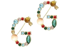 GAFARIO Initial Letter Brooch Bling Pin Jewelry Xmas Present Crystal Pearl Brooches Christmas Gift