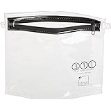 Lewis N. Clark TSA Approved Toiletry Bag: Women’s + Men’s Toiletry Bag, Luggage Bag + Travel Organizer Toiletries Bag, Clear,