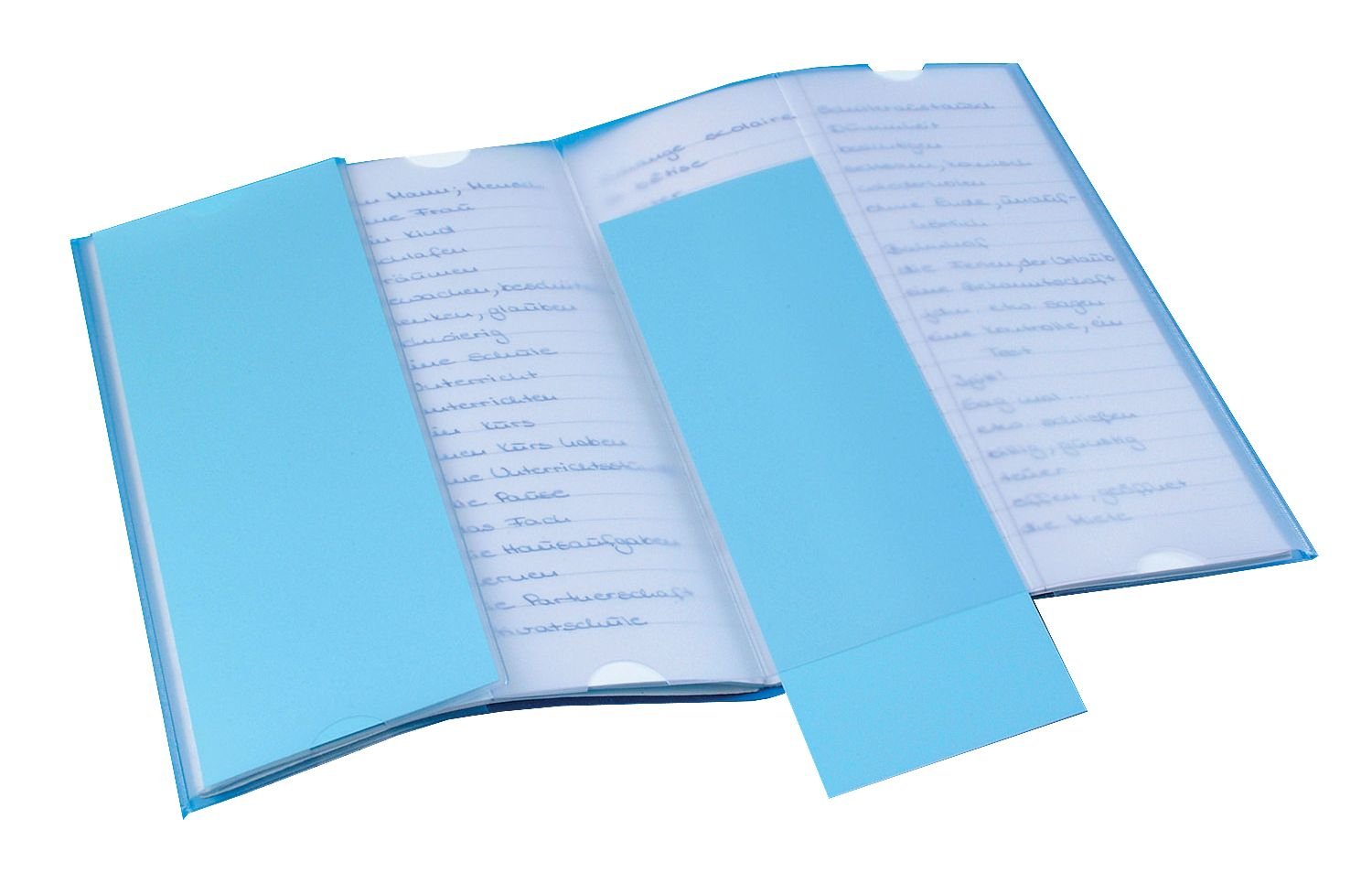 Veloflex 1359090 Vocabulary Trainer EP 1525999 DIN A5 Plastic Book Wrap PVC Easy Learning Transparent