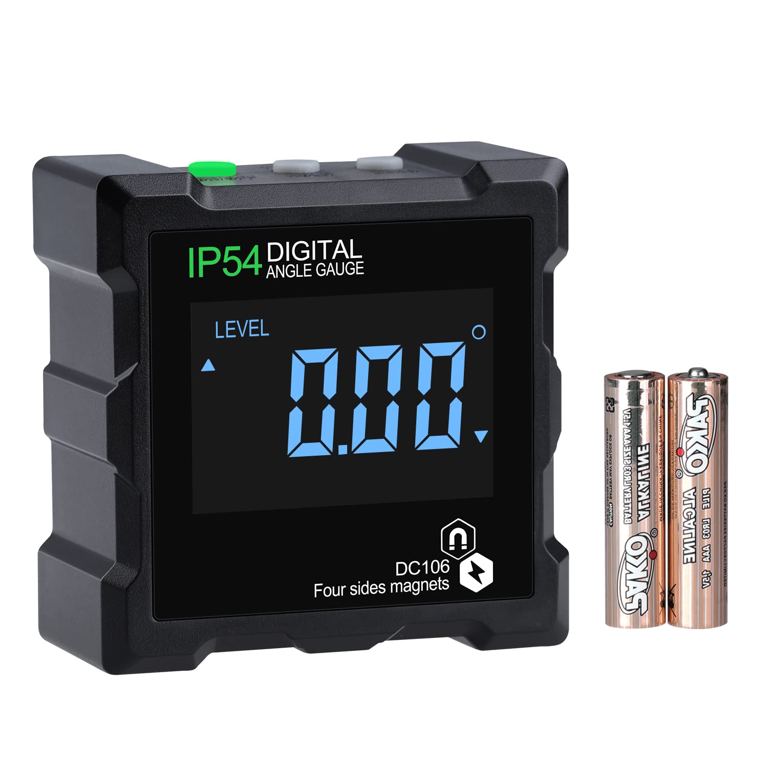 Digital Angle Finder, LEERCHUANG Angle Gauge Electronic Level Tool with 4-Sided Strong Magnet, Digital Inclinometer Angle Measuring Tool for Woodworking, Construction and Machinery