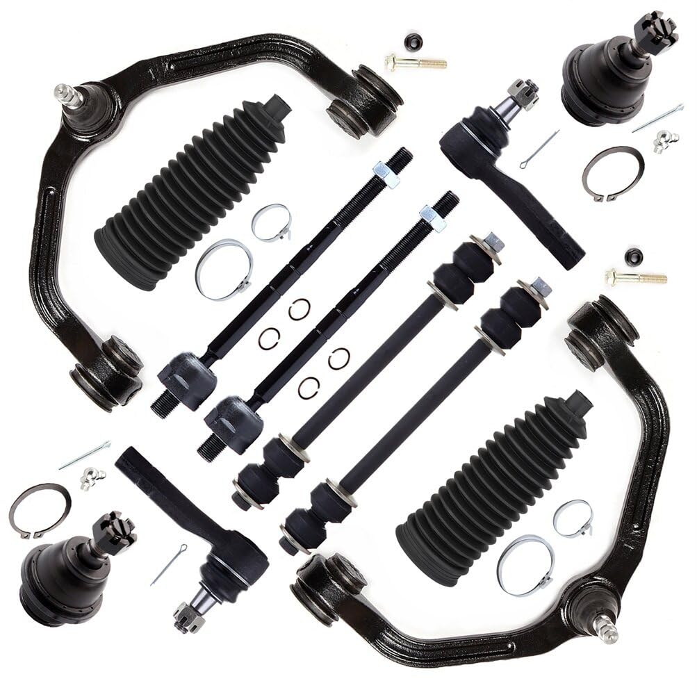 Photo 1 of SCITOO 12pcs Front Suspension Kit Upper Control Arm And Ball Joint Outer Inner Tie Rod End w/Boot Sway Bar End Link for 1998-2011 for Ford Ranger for Mazda B2500 B3000 B4000