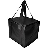 AYEPP Insulated Food Delivery Bag,M(17L) Pizza Delivery Bag for Doordash, Cooler Bag with Zippered Top, Outdoors Re-Usable Keep Food Cooler/Warmer