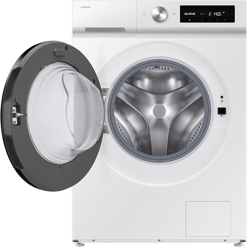 WW11DB7B34GWU3, Lavatrice AI EcoBubble, 11 kg, Efficienza Energetica A-20%, con SmartThings, Intelligenza Artificiale e Programma Super Speed 39, Bianco