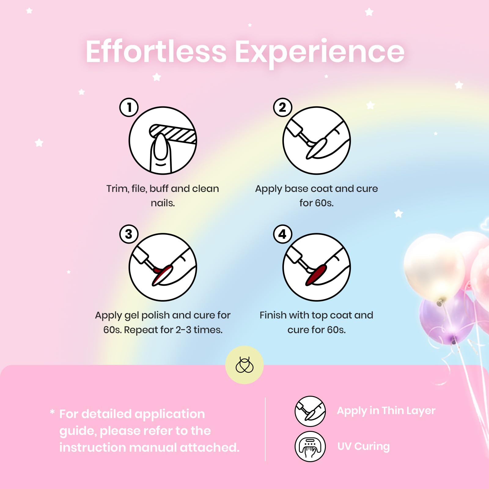 beetles Gel Polish Nail Set 20 Colors Spring Pastel Girly Sparkle Glitter Uv Gel Dreamy Town Collection Macaroon Bright Pastel Nail Manicure Kit with 3Pcs Base Top Coat Gift for Women - Image 6