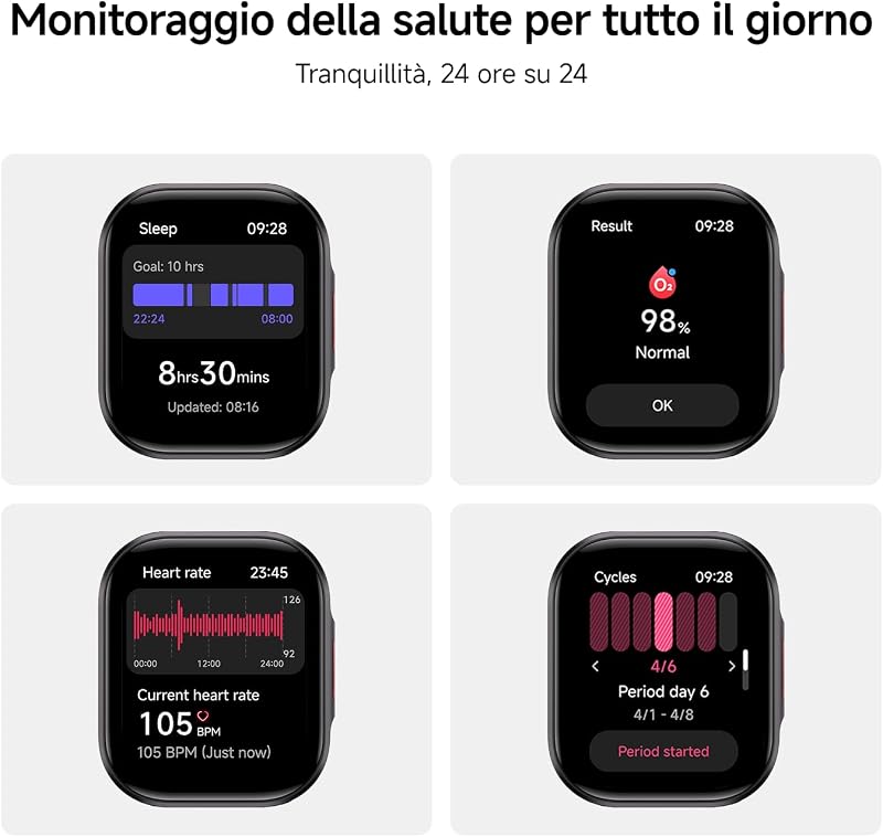 Redmi Watch 6 Lite, Fitness Tracker, Autonomia 18 Giorni, Grigio