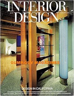 Interior Design February 1992 Magazine Design In California