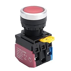 APIELE 22mm Momentary Push Button Switch Metal Head