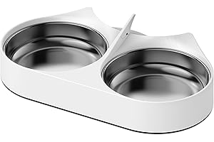 PETLIBRO Pet Food Splitter with Stainless Steel Bowls, Automatic Cat Feeder Bowls for Two Cats or Dogs, Suitable for PETLIBRO