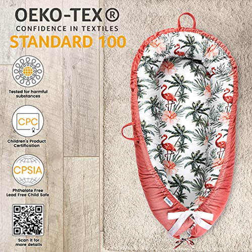 Pillani Baby Lounger for Newborn Newborn Lounger for 012 Months, Breathable & Portable Infant