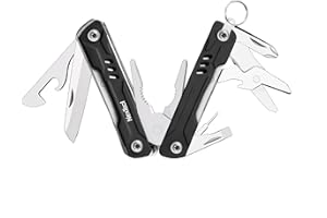 NexTool Mini Sailor, Keychain Multitool with EDC Pliers, Pocket Knife and Screwdriver, Small Multitool, Pocket Tool for EDC, Fishing, Camping, Father's Day Gifts (Black Pliers)