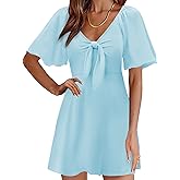 MixShe Summer Dresses for Women 2025 Elegant Classy V-Neck Dress S-XXL