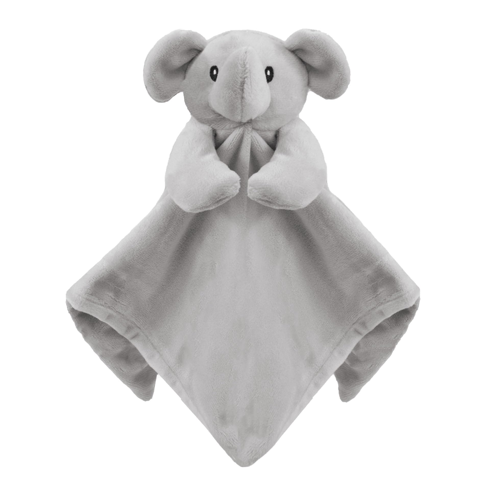 Soft Touch Cuddly Cute Elephant Baby Comforter, Super Soft Eco Friendly New Born Baby Gift, Self Soothing 36cm X 36cm
