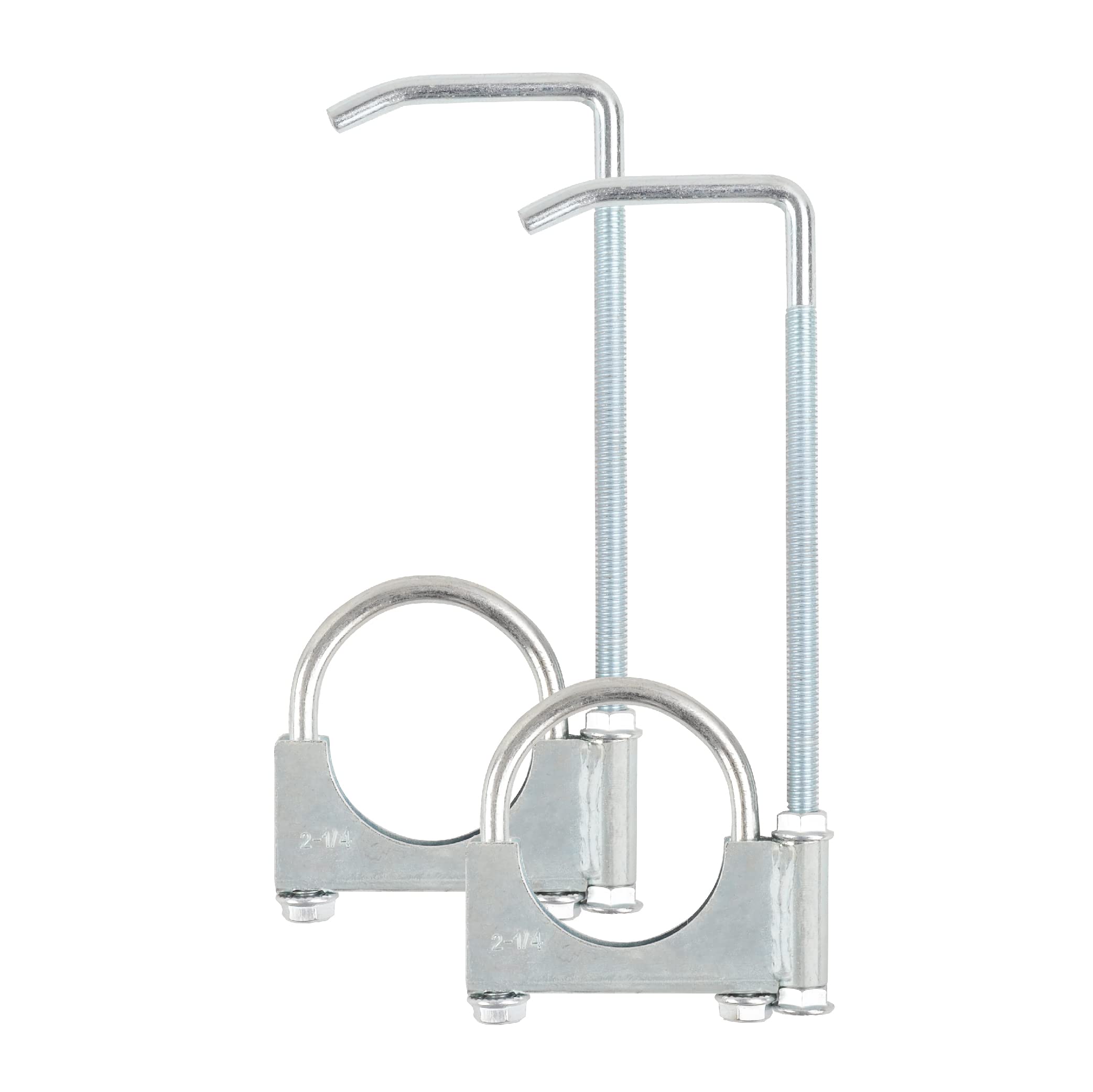 Photo 1 of GESEXI Exhaust Clamp With Hanger fit 2.25" Exhaust Pipe, Universal Clamp On Exhaust Hanger-2PCS
