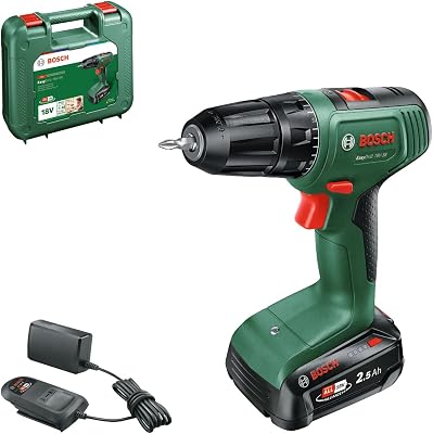 Trapano avvitatore a batteria EasyDrill 18V-38 (1 batteria da 2,5 Ah; sistema 18 volt; in custodia per il trasporto)