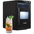 Newair Nugget Ice Maker Countertop, 44 lbs in 24 Hours Ice Machine Nugget, Self Cleaning Ice Maker in Black Stainless Steel, Perfect for Home Bar, Kitchen Countertop, RV, Home Office